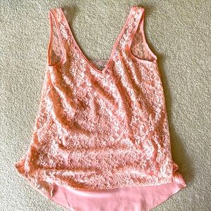 Coral dressy tank